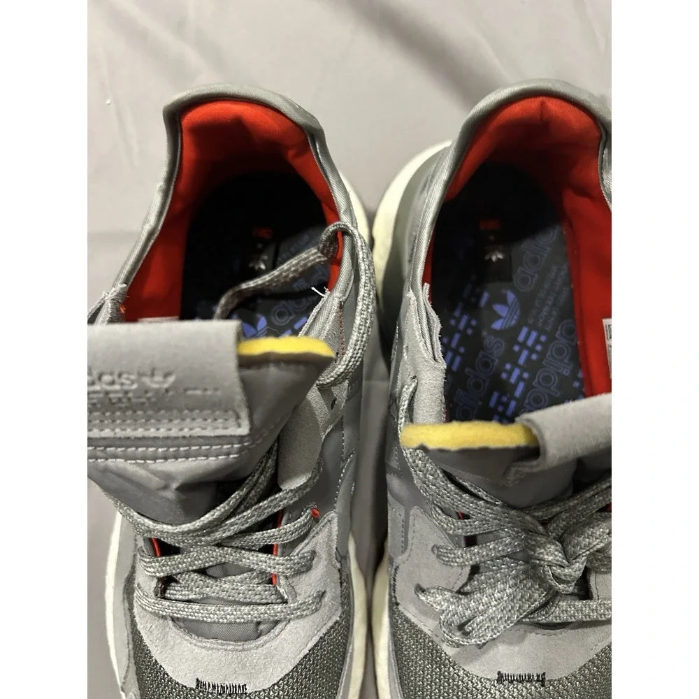 adidas Mens 3M Nite Jogger Ultraboost Sneaker Reflective Grey Gray Nwob Sz 14‎